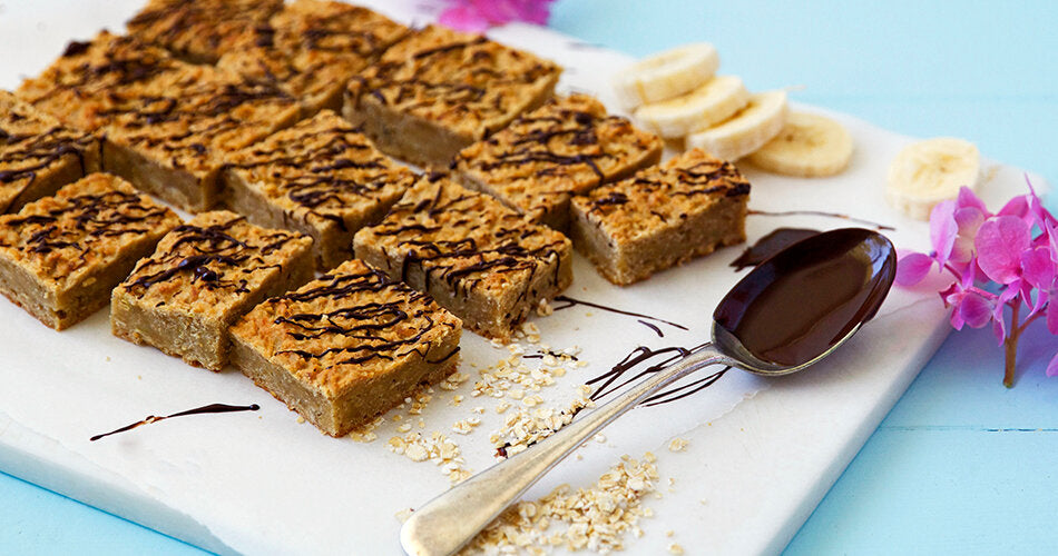 Banana, Apple and Oat Bars
