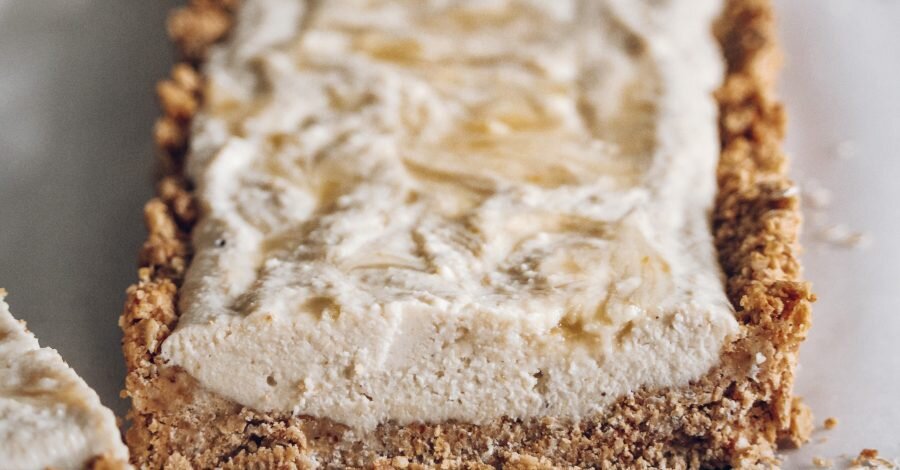 Plant based Lime Curd Cheesecake
