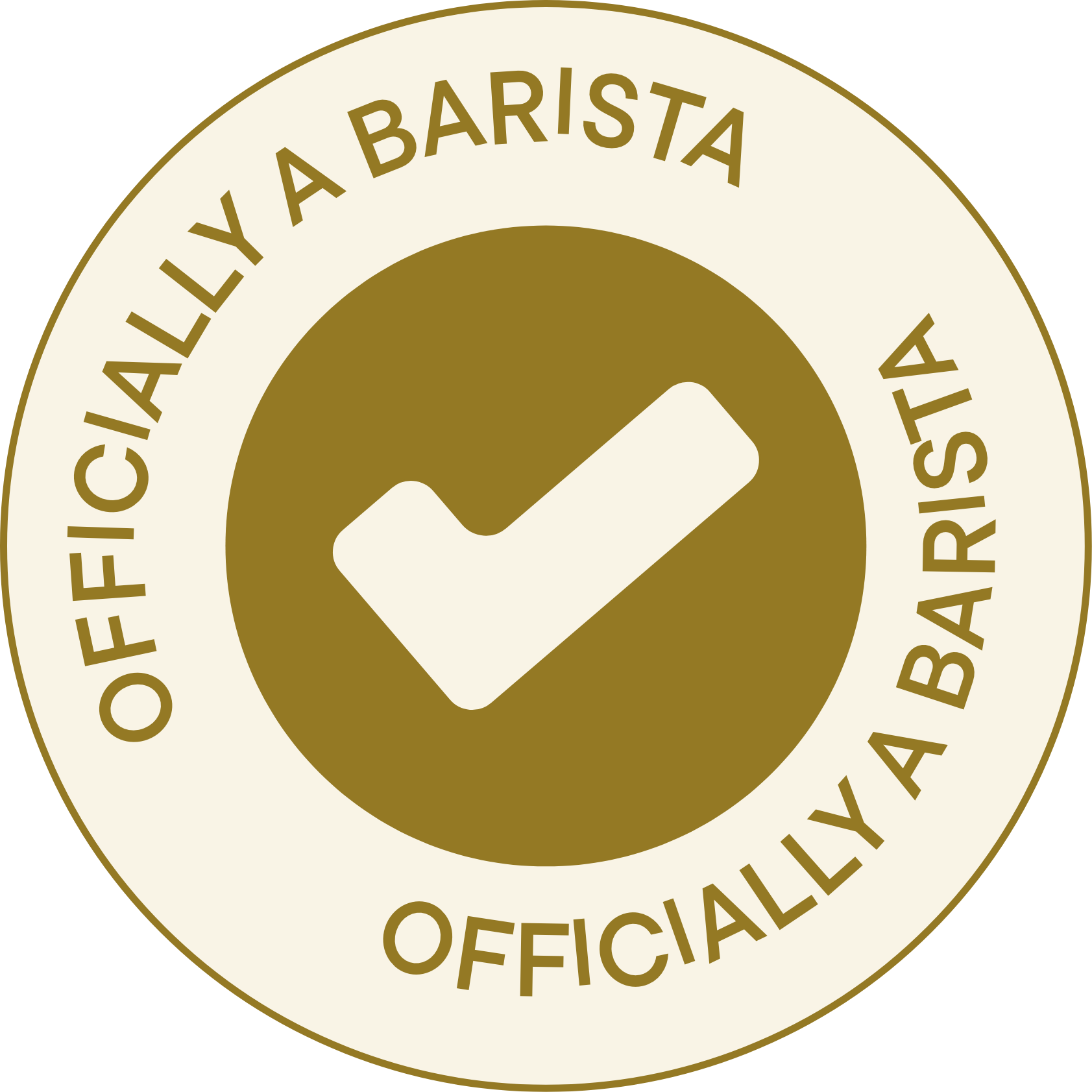 Officially a Barista